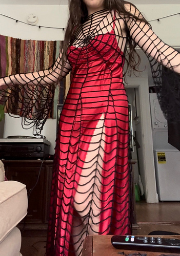 Spider Web Dress - Butterfly Blues Crochet