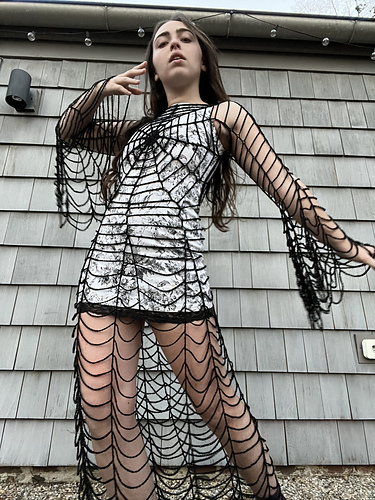 Spider Web Dress - Butterfly Blues Crochet