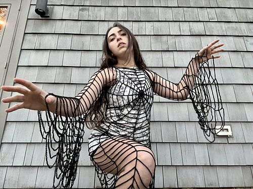 Spider Web Dress - Butterfly Blues Crochet
