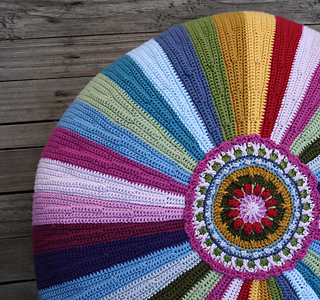 Ravelry Stripy Round Cushion Pattern By Carocreated Design