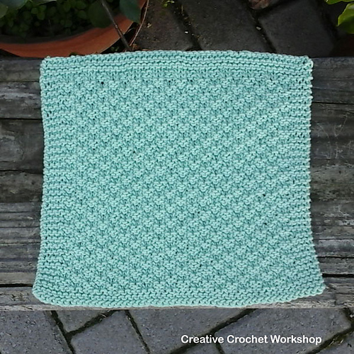Double Moss Stitch Dishcloth photo 5