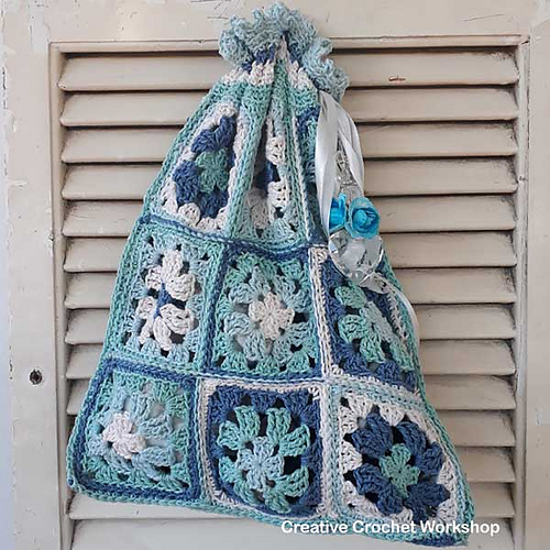 Granny Square Sock Bag photo 1