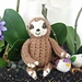 Loom Knit Baby Sloth pattern 
