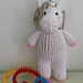 Loom Knit Super Big Unicorn pattern 