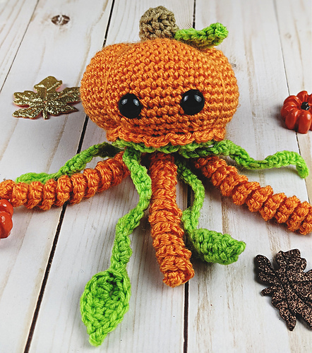 Gresskar-sjøanemone - Storybook Crochet