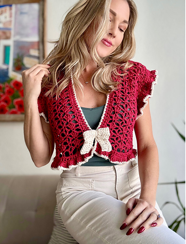 Ruby Ruffle Vest