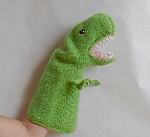 Ravelry: T-Rex Dinosaur Puppet pattern by Cindy Pilon