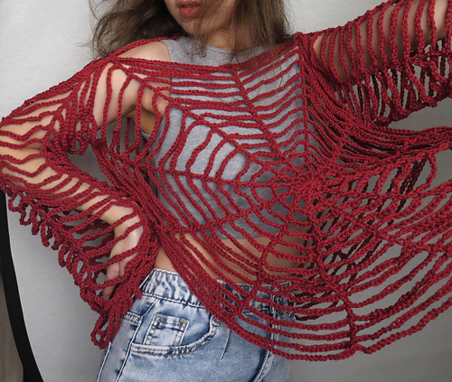 Spider Web Mesh Top