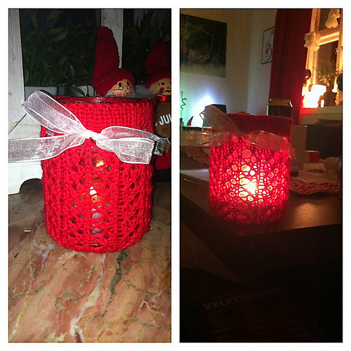 Christmas Lantern/ Candle Cozy photo 2