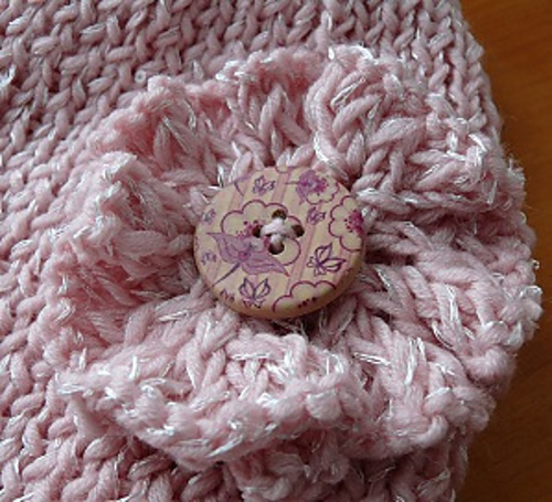 Flowery set: hat and collar matched photo 5