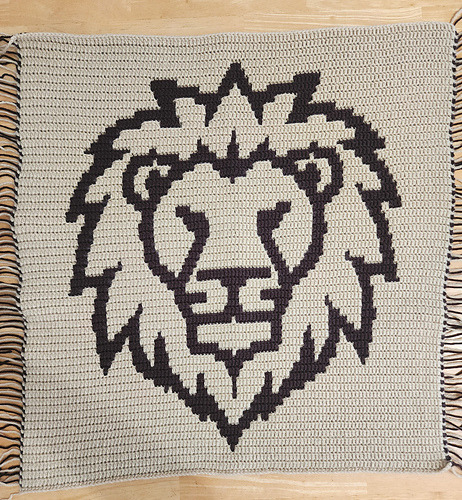 Mosaic Lion Wall Hanging