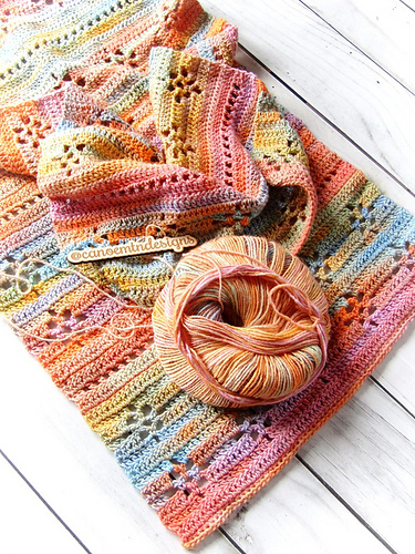 Flowers at Sunrise Shawl