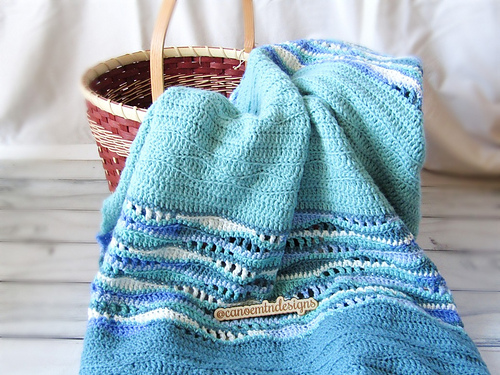 Tranquil Waves Toddler Blanket