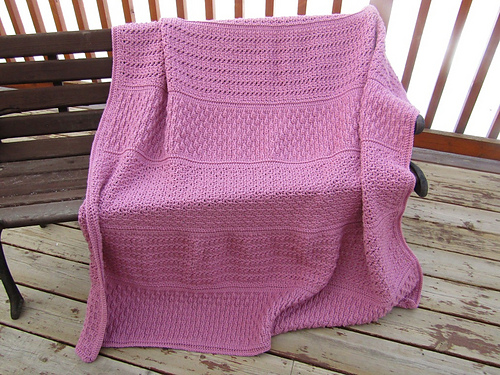 Blocked Stitch Sampler Blanket