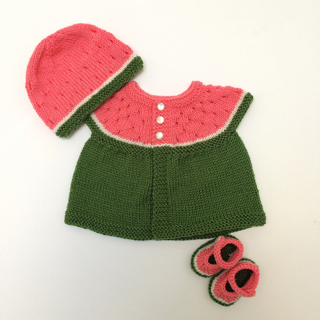 Ravelry Canuckmel's Watermelon Baby Cardigan I and II