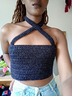 Mariyah halter top pattern by Bobo Stitches