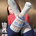 91458 Raggsockor med stjärnor och ränder pattern 