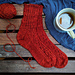 Canoe Socks Cuff Down pattern 