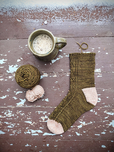 Woodland Winter Sock Collection Cuff Down - Carlie Perrins