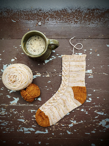 Woodland Winter Sock Collection Cuff Down - Carlie Perrins