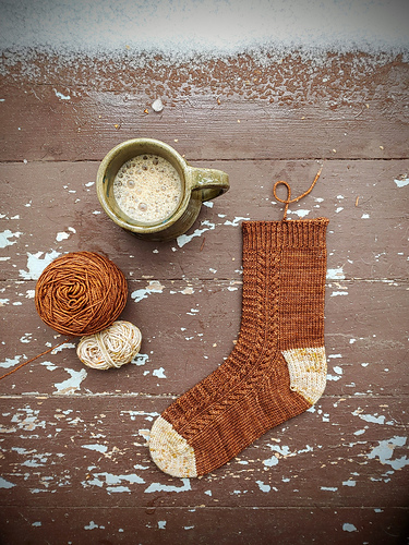 Woodland Winter Sock Collection Cuff Down - Carlie Perrins