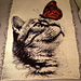 Overlay Mosaic "KITTY AND BUTTERFLY (smaller)" pattern