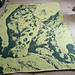 Overlay Mosaic "SNOW LEOPARD" pattern