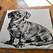 Overlay Mosaic "DACHSHUND" pattern
