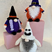 Ghostly Gonks + Choc Orange covers pattern