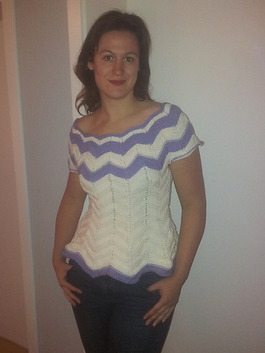 Ravelry: Falling Stars Top Down Sweater pattern by Elaine Phillips