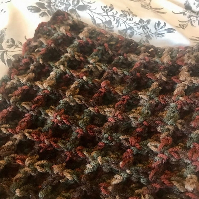 Ravelry The Fall Waffle Stitch Square pattern by Pam Carr