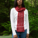 Crimson Lace Scarf pattern 