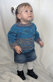 Ravelry Dot And Dash Top Down Baby Sweater Pattern By