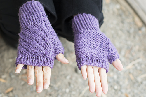 Birch Creek Fingerless Mitts & Hat photo 4