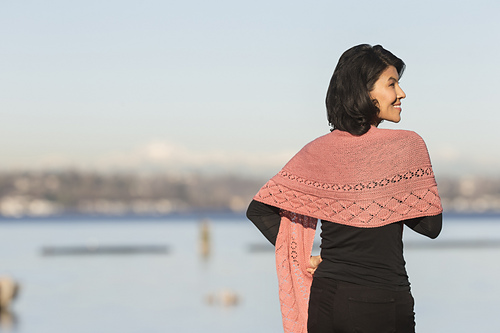 Coral Trellis Shawl photo 1