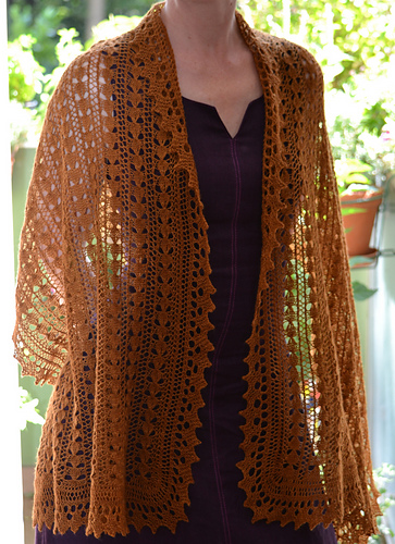 Melon Pattern for a Shawl or Scarf
