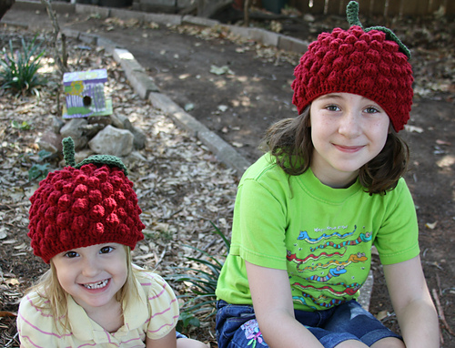 Crochet Bringebær Lue - Catielh