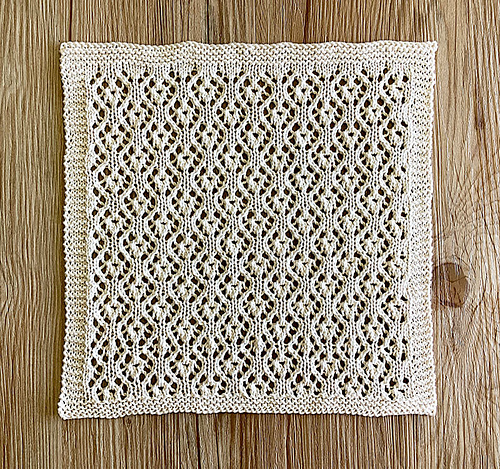 Sweet Alyssum lace block