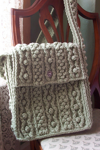 Bobbling Along Aran Tote photo 1