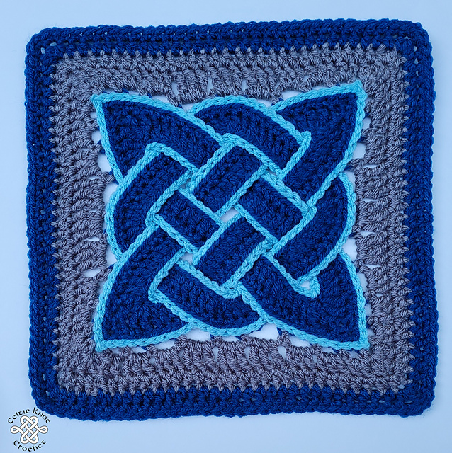 Ravelry Celtic Knot Square pattern by Jennifer E. Ryan