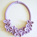 Crochet flower necklace #3 photo 3