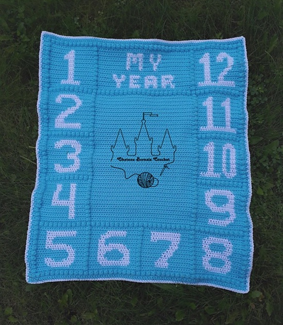 Ravelry Watch Me Grow! Customizable Milestone Blanket pattern by