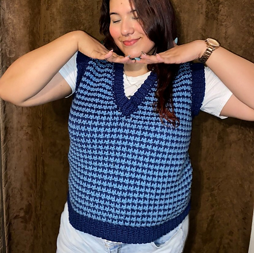 Houndstooth Vest - Cherilyn Q