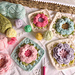 GCG No 1. Camellia Square pattern