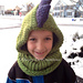 Dino Hooded Cowl pattern 