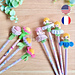 Reversible flower pencil topper pattern 