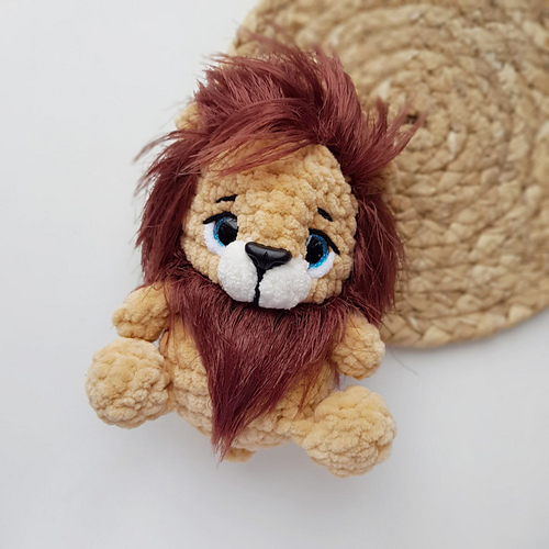 Mini løve leopard myke lekedyr - Ekaterina Chirkova