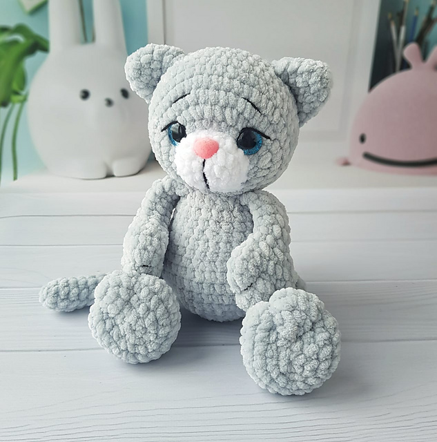 stuffed cat crochet pattern