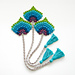 Bookmark Peacock Feather Fan pattern 