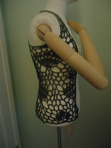 Crochet Lacy Royal Lace Vest photo 7